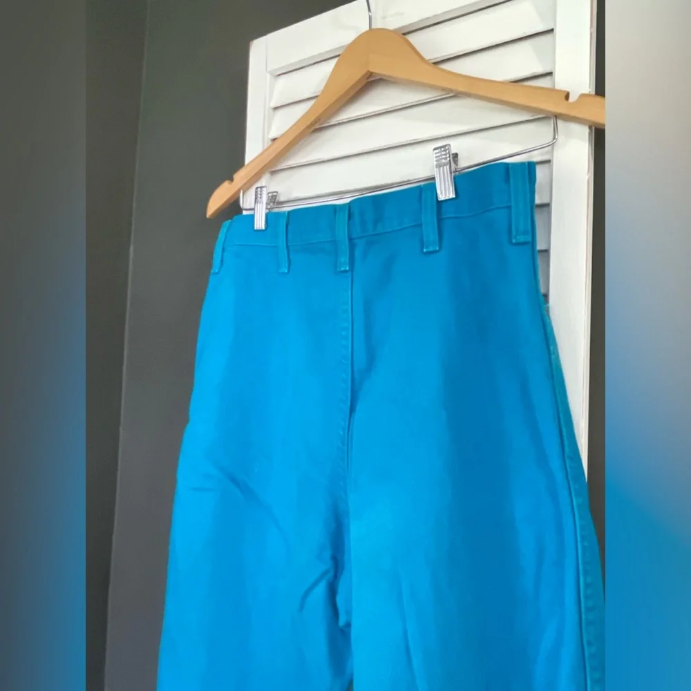 VTG Wrangler Bright Blue Turquoise 80’s-90’s high waist riding jeans - Picture 6 of 8